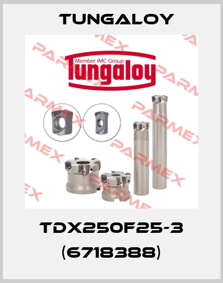 TDX250F25-3 (6718388) Tungaloy