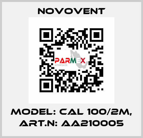 Model: CAL 100/2M, Art.N: AA210005 Novovent