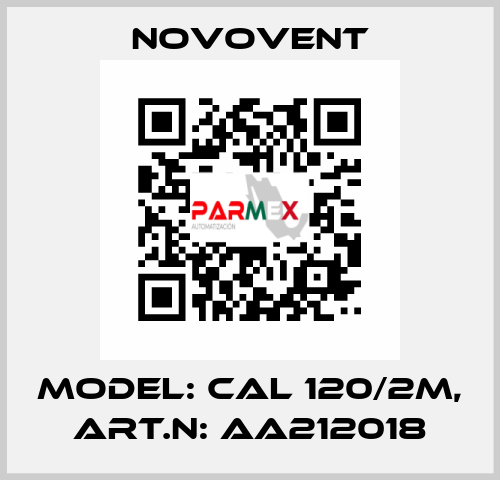 Model: CAL 120/2M, Art.N: AA212018 Novovent