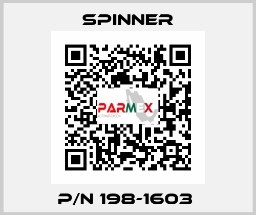 P/N 198-1603  SPINNER