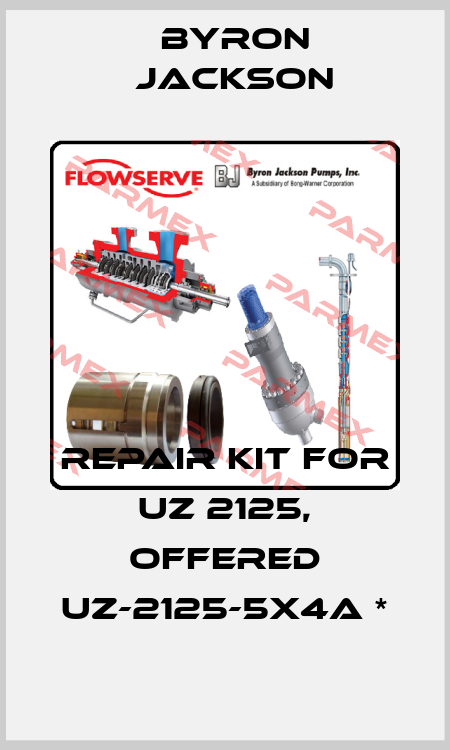 Repair Kit For UZ 2125, offered UZ-2125-5X4A * Byron Jackson