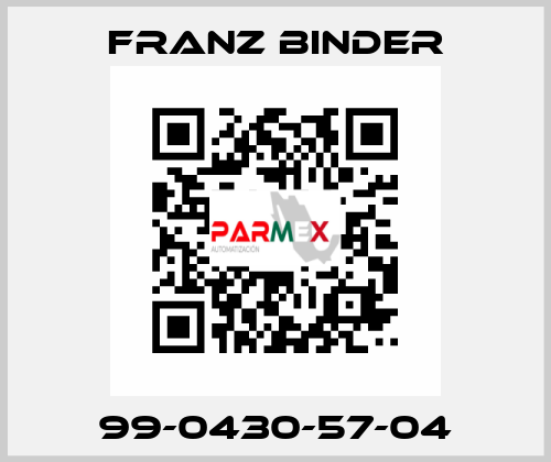 99-0430-57-04 FRANZ BINDER