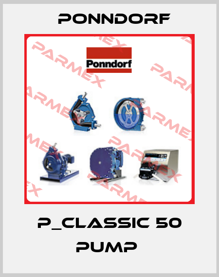P_CLASSIC 50 PUMP  Ponndorf