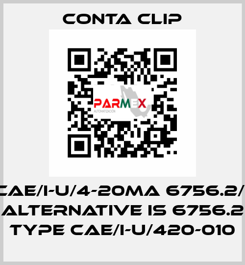 CAE/I-U/4-20mA 6756.2/1 alternative is 6756.2 Type CAE/I-U/420-010 Conta Clip