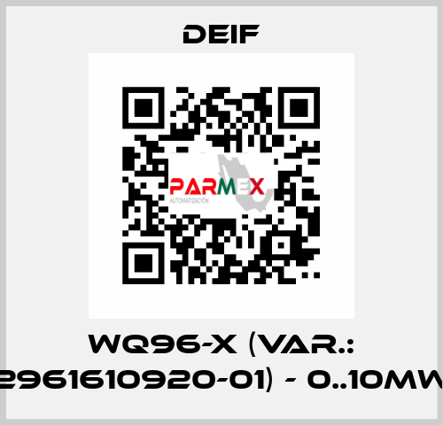 WQ96-x (Var.: 2961610920-01) - 0..10MW Deif