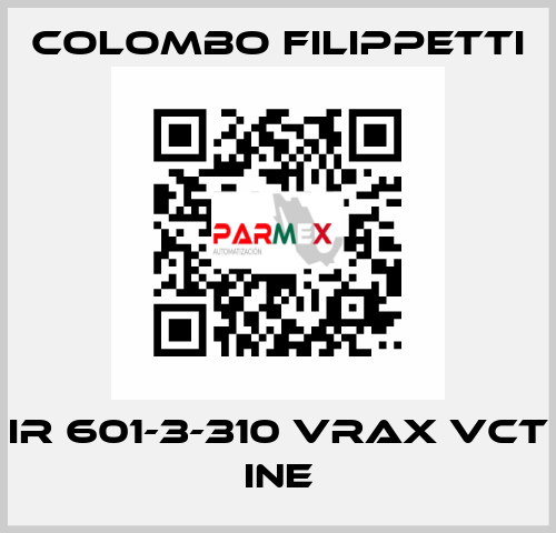 IR 601-3-310 VRAX VCT INE Colombo Filippetti