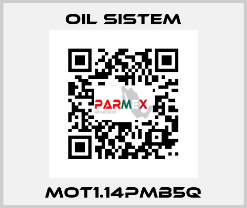 MOT1.14PMB5Q Oil Sistem