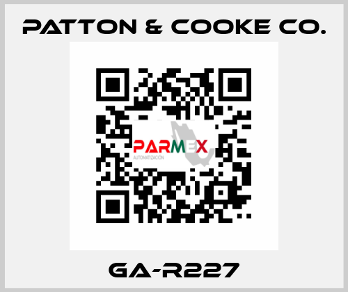 GA-R227 Patton & Cooke Co.