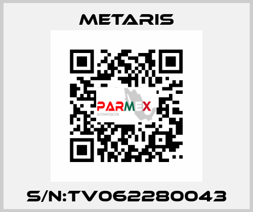 S/N:TV062280043 Metaris