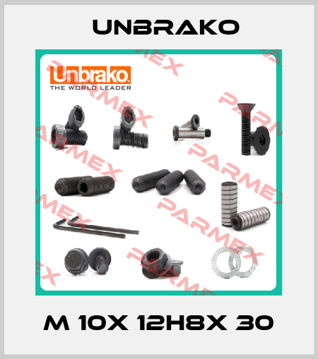 M 10X 12h8X 30 Unbrako