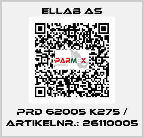 PRD 62005 K275 / Artikelnr.: 26110005 ELLAB AS