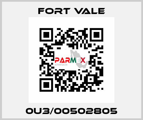 0U3/00502805 Fort Vale