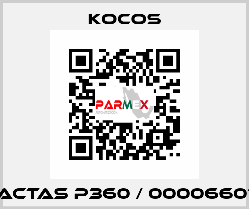 ACTAS P360 / 00006601 KoCoS