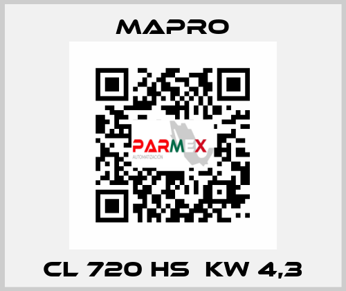 CL 720 HS  kW 4,3 Mapro