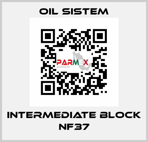 Intermediate block NF37 Oil Sistem