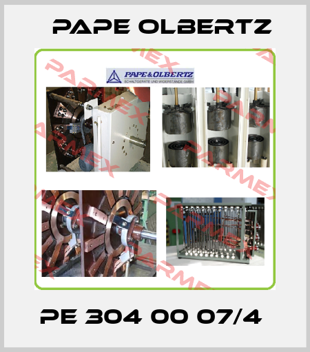 PE 304 00 07/4  Pape Olbertz