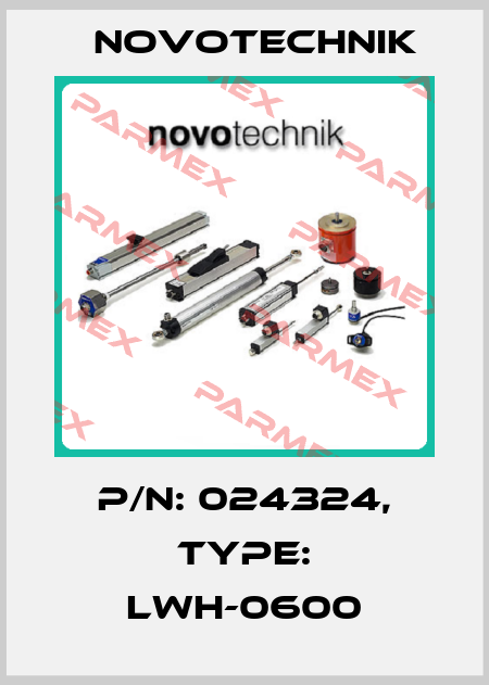 P/N: 024324, Type: LWH-0600 Novotechnik