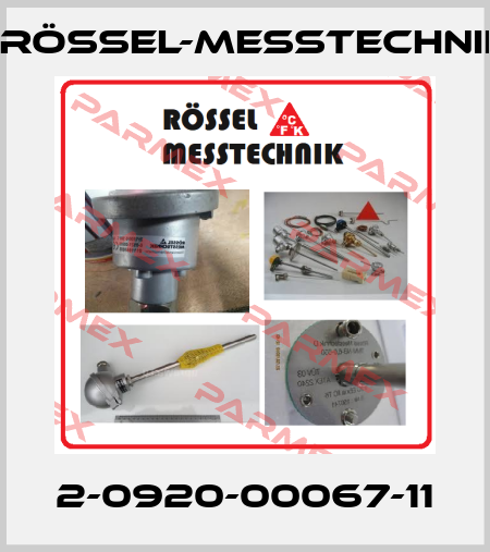 2-0920-00067-11 Rössel-Messtechnik