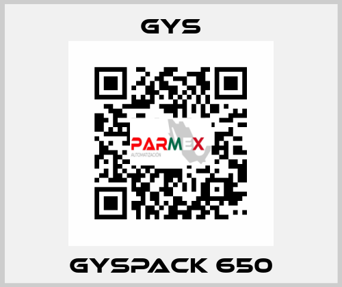 Gyspack 650 GYS