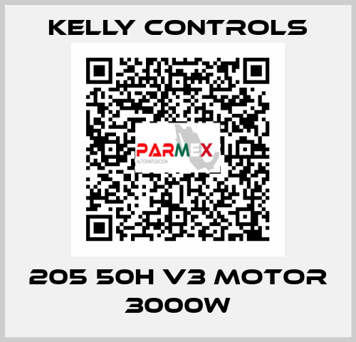 205 50H V3 Motor 3000W Kelly Controls