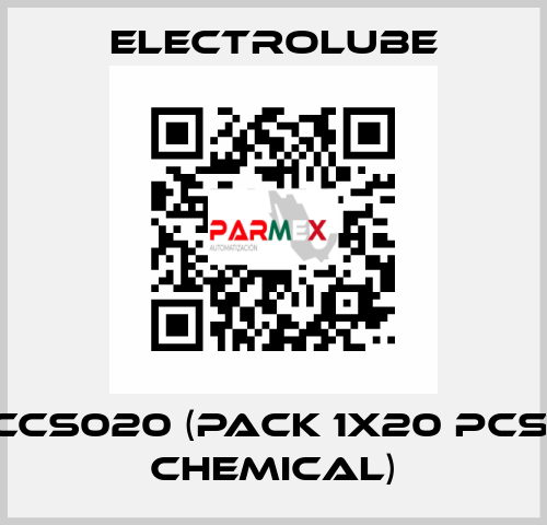 CCS020 (pack 1x20 pcs, chemical) Electrolube