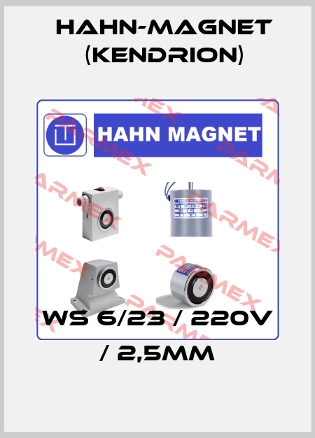 WS 6/23 / 220V / 2,5mm HAHN-MAGNET (Kendrion)