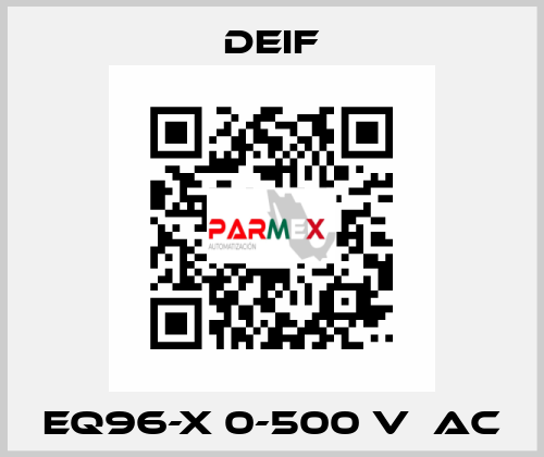 EQ96-x 0-500 V  AC Deif