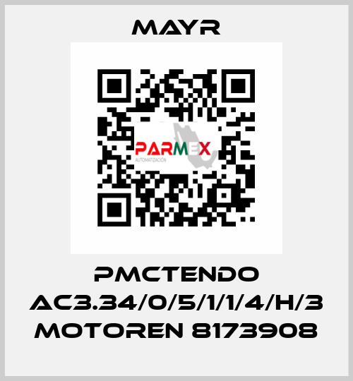 PMCTENDO AC3.34/0/5/1/1/4/H/3 MOTOREN 8173908 Mayr