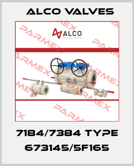 7184/7384 Type  673145/5F165 Alco Valves