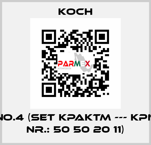 No.4 (Set KPAKTM --- KPN Nr.: 50 50 20 11) KOCH