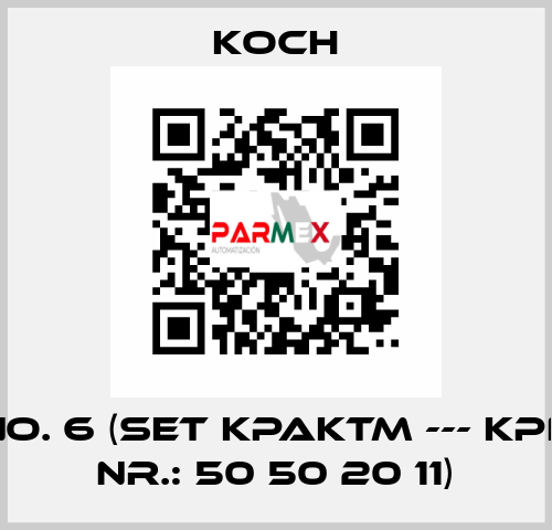 No. 6 (Set KPAKTM --- KPN Nr.: 50 50 20 11) KOCH