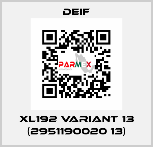 XL192 Variant 13 (2951190020 13) Deif