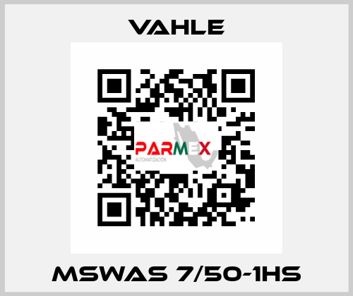 MSWAS 7/50-1HS Vahle