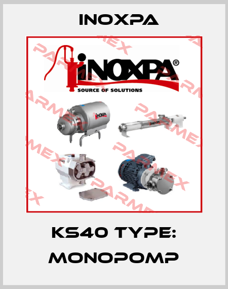 KS40 Type: MONOPOMP Inoxpa