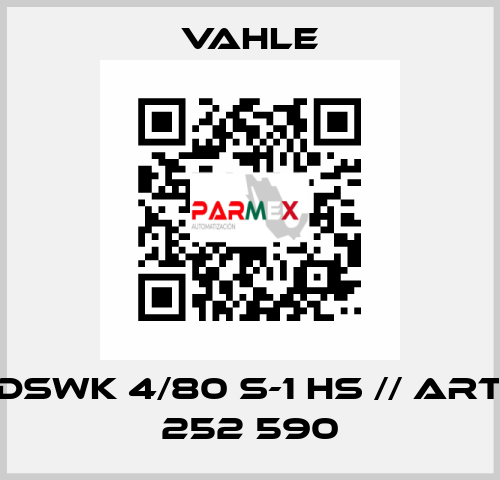 DSWK 4/80 S-1 HS // art 252 590 Vahle