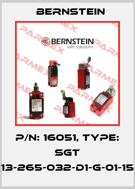 P/N: 16051, Type: SGT 13-265-032-D1-G-01-15 Bernstein