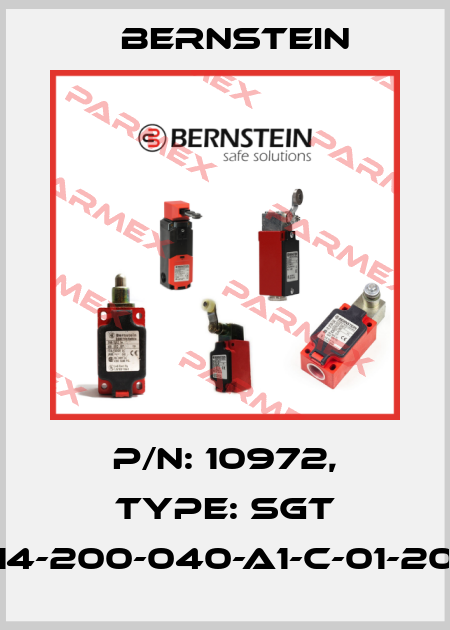 P/N: 10972, Type: SGT 14-200-040-A1-C-01-20 Bernstein