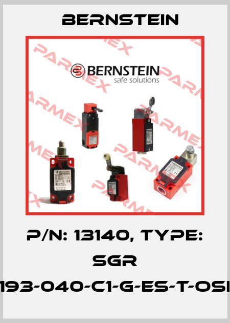 P/N: 13140, Type: SGR 15-193-040-C1-G-ES-T-OSE-5 Bernstein