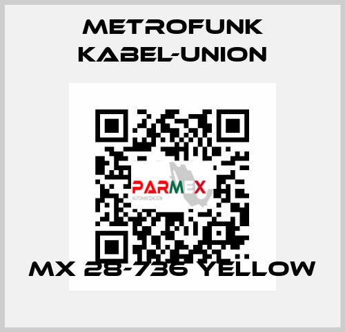 MX 28-736 yellow METROFUNK KABEL-UNION