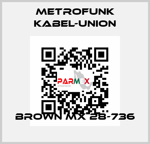 Brown MX 28-736 METROFUNK KABEL-UNION