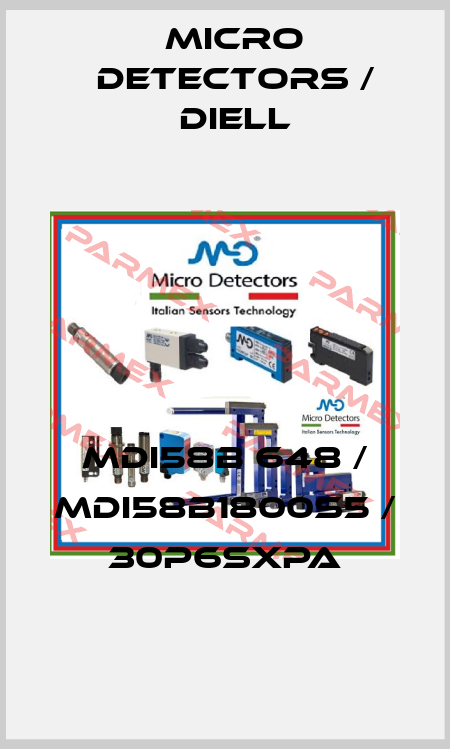 MDI58B 648 / MDI58B1800S5 / 30P6SXPA
 Micro Detectors / Diell