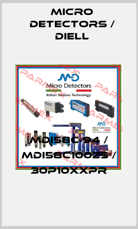MDI58C 94 / MDI58C100Z5 / 30P10XXPR
 Micro Detectors / Diell
