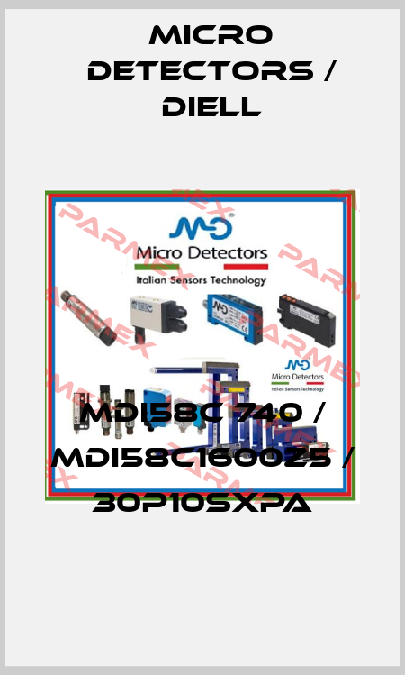 MDI58C 740 / MDI58C1600Z5 / 30P10SXPA
 Micro Detectors / Diell