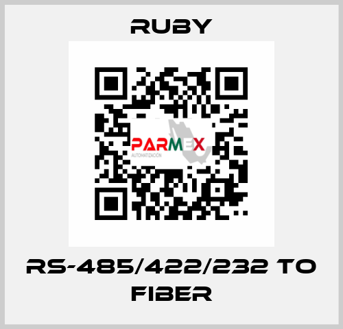 RS-485/422/232 to Fiber RUBY