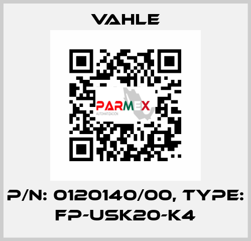 P/n: 0120140/00, Type: FP-USK20-K4 Vahle