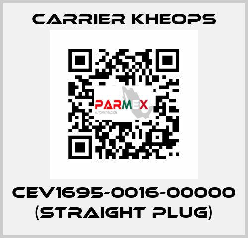 CEV1695-0016-00000 (straight plug) Carrier Kheops