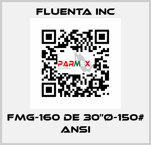 FMG-160 DE 30”Ø-150# ANSI Fluenta Inc