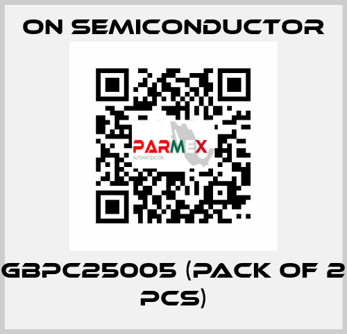 GBPC25005 (pack of 2 pcs) On Semiconductor