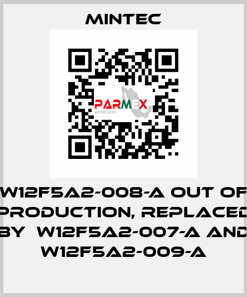 W12F5A2-008-A out of production, replaced by  W12F5A2-007-A and W12F5A2-009-A MINTEC