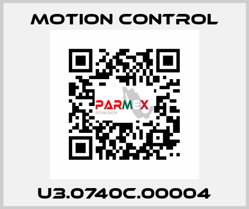 U3.0740C.00004 MOTION CONTROL